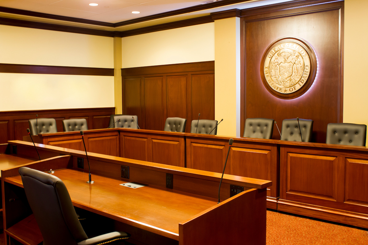 Room for meetings, debates and listening sessions at the boise state capitol.