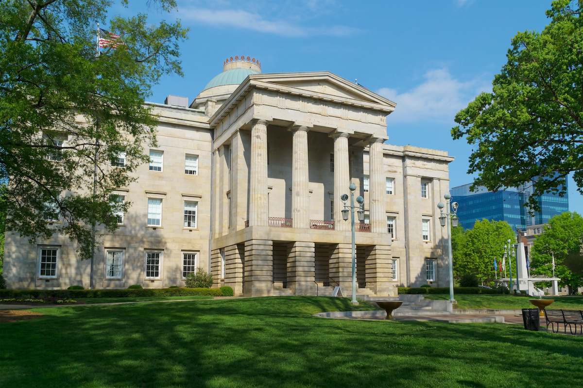 Sate Capitol building in Raleigh, NC. USA