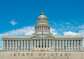 Utah State Capitol in Salt Lake City, Utah, USA.