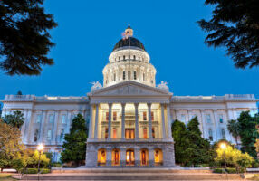 California State Capitol Building at Dusk